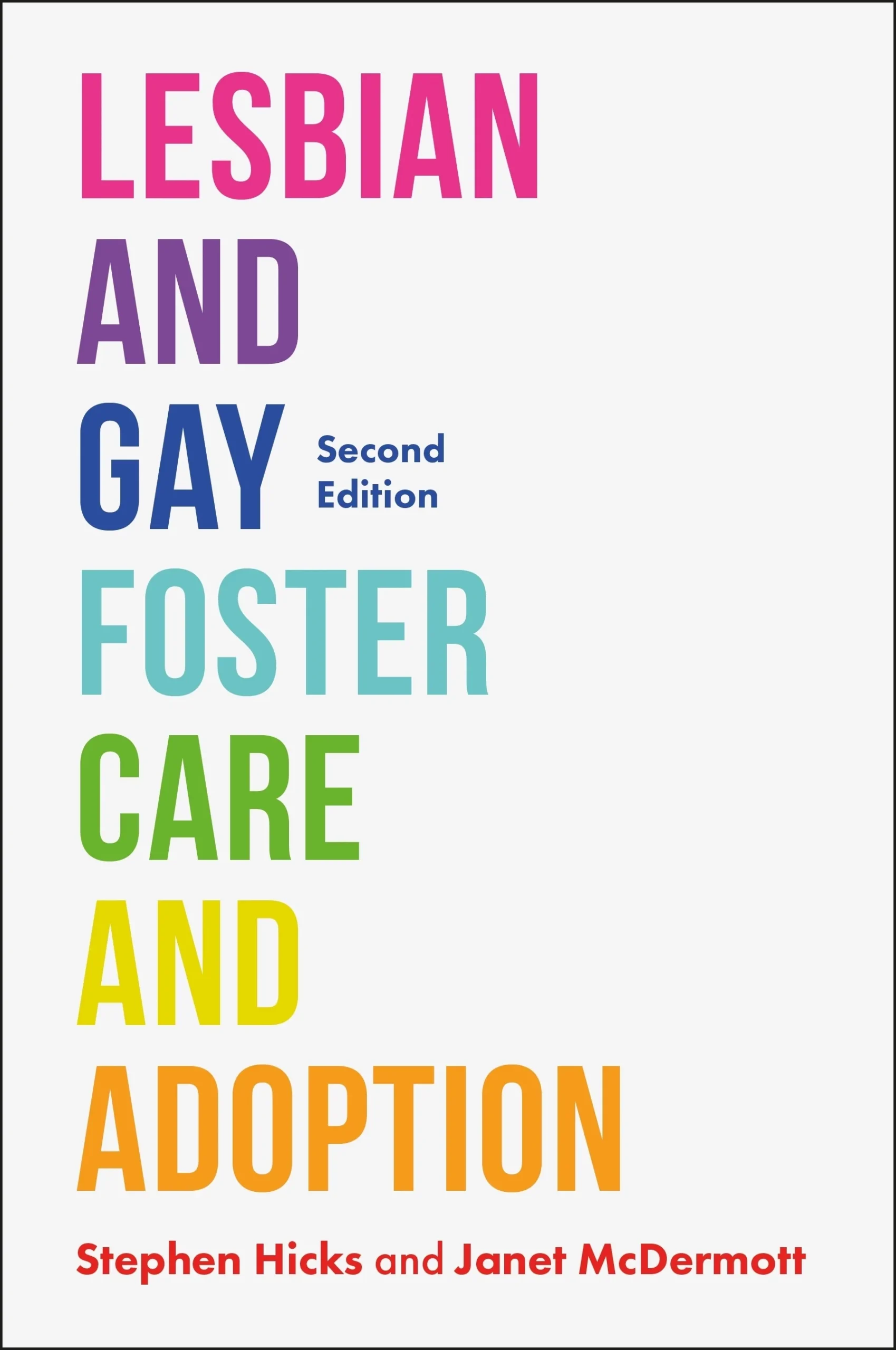 Lesbian and Gay Fostering and Adoption (2018) edited by Stephen Hicks & Janet McDermott